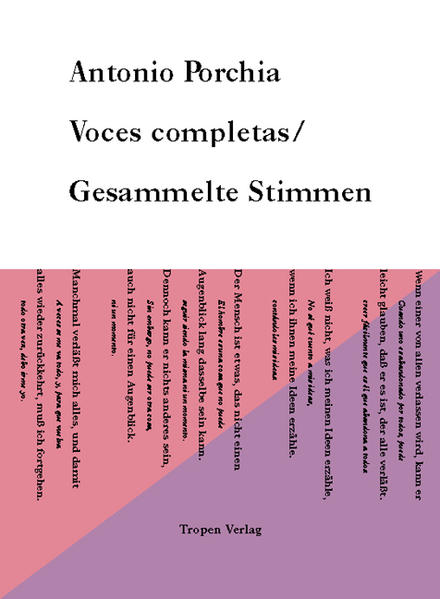 Voces Completas / Gesammelte Stimmen
