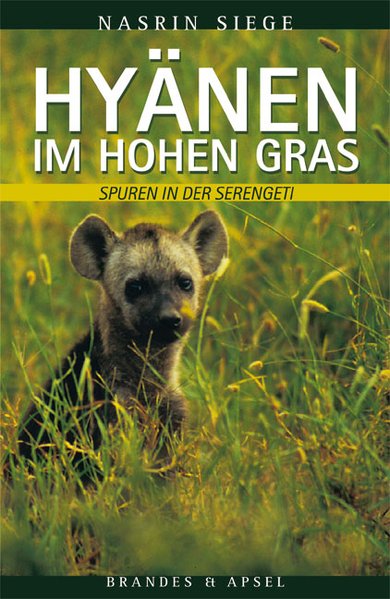 Hyänen im hohen Gras. Spuren in der Serengeti